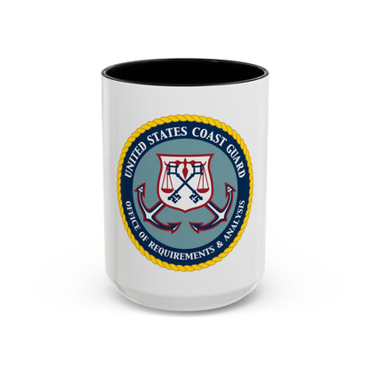 USCG Office of Requirements & Analysis (U.S. Coast Guard) Accent Coffee Mug