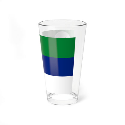 Bandera del Municipio Pedernales (Venezuela) Pint Glass 16oz