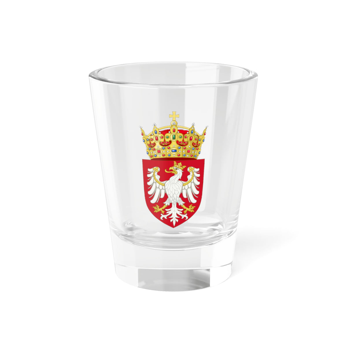 COA Kingdom of Poland (Poland) (Coat of Arms) Shot Glass 1.5oz