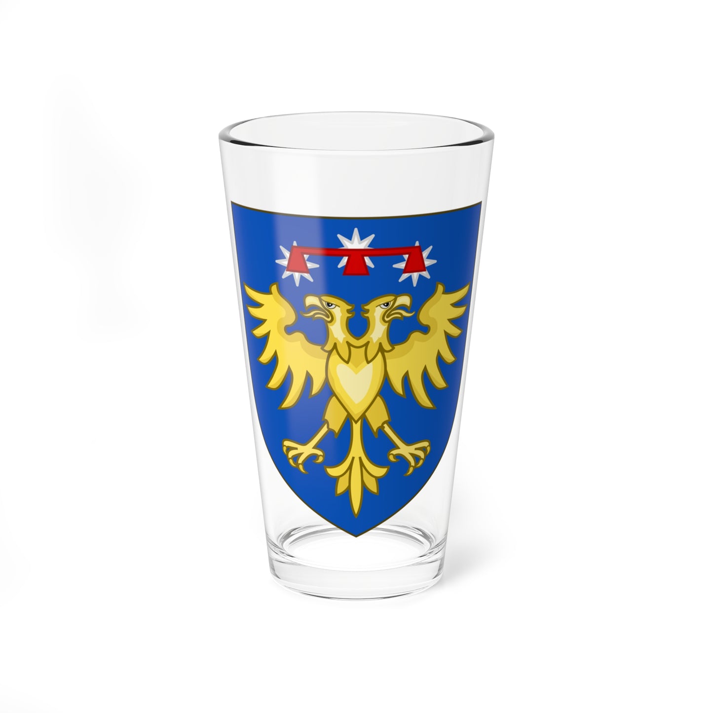 Sean Michael Harvey Brazeau Escutcheon as Heir Apparent (Canada) (Coat of Arms) Pint Glass 16oz