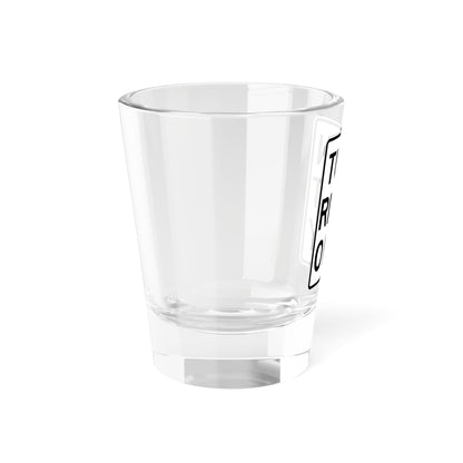MUTCD-MI R3-31R (Michigan) (Road Sign) Shot Glass 1.5oz