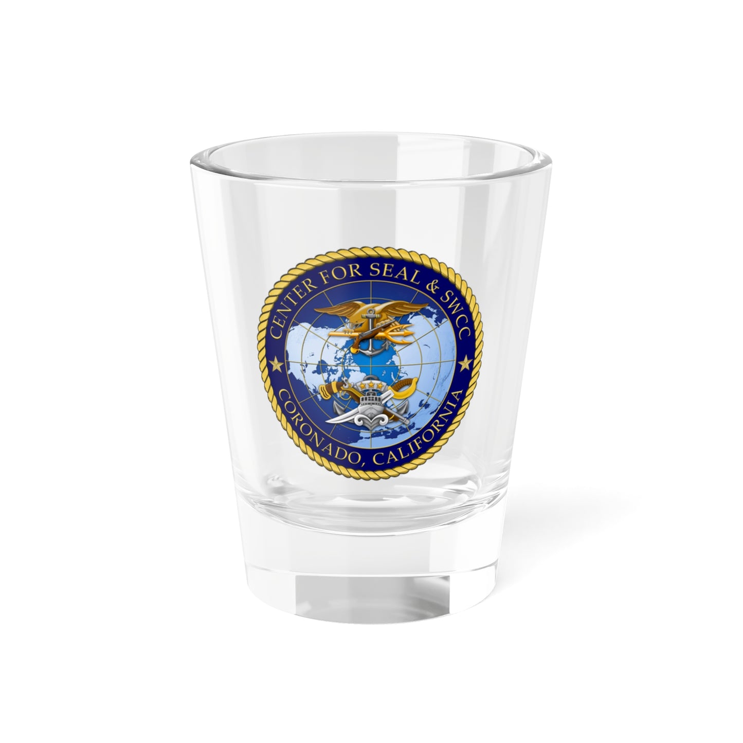 Verre à liqueur du Centre SEAL et SWCC (US Navy) 1,5 oz