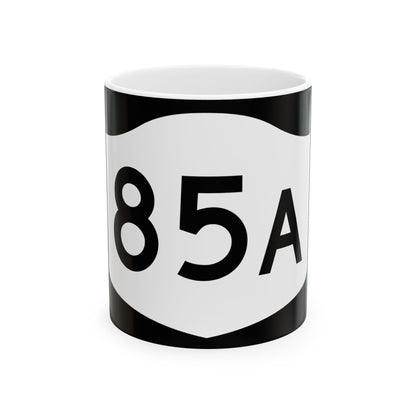 NY-85A (New York) (Road Sign) White Coffee Mug