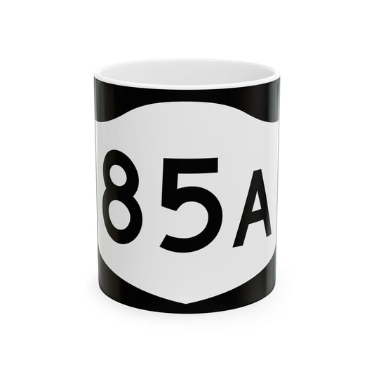 NY-85A (New York) (Road Sign) White Coffee Mug