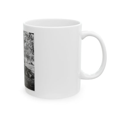 Charleston, S.C. Confederate Torpedoes, Shot, And Shell In The Arsenal Yard (U.S. Civil War) White Coffee Mug