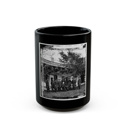 Brig. Gen. Mathew Martin  Burke & Staff. (U.S. Civil War) Black Coffee Mug
