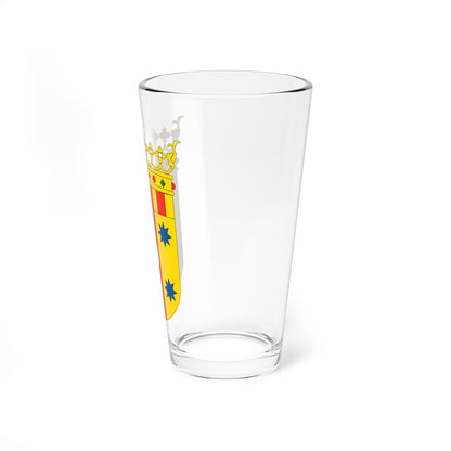 Escudo de la Comarca del Aranda (Spain) (Coat of Arms) Pint Glass 16oz
