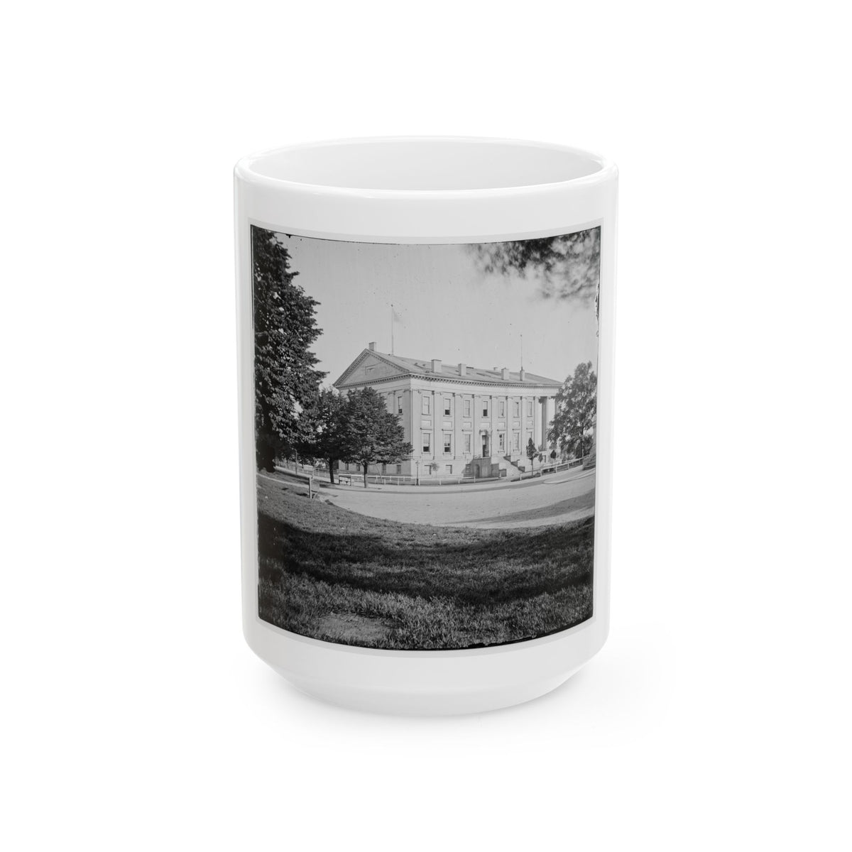 Richmond, Va. Left Side And Rear Of Capitol (U.S. Civil War) White Coffee Mug