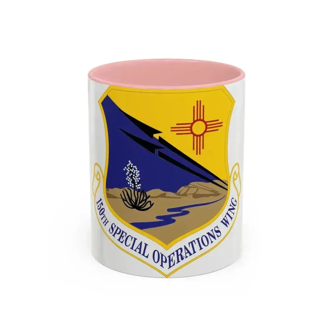 1042px 150th Special Operations Wing (U.S. Air Force) Accent Coffee Mug 11oz Pink - Go Mug Yourself