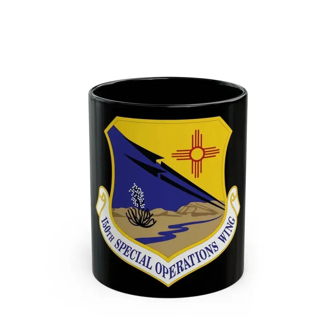 1042px 150th Special Operations Wing (U.S. Air Force) Black Coffee Mug 11oz - Go Mug Yourself
