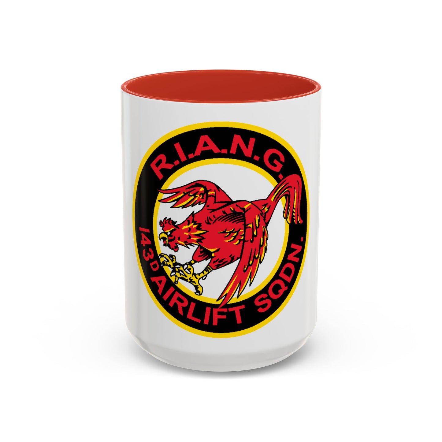 R.I.A.N.G. 143rd Airlift Sq (U.S. Air Force) Accent Coffee Mug