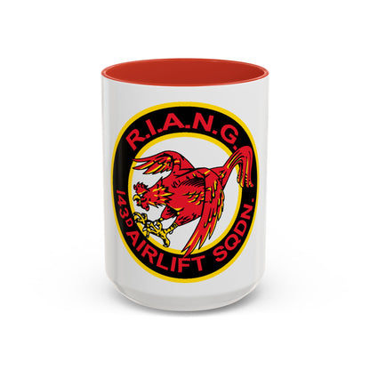 R.I.A.N.G. 143rd Airlift Sq (U.S. Air Force) Accent Coffee Mug