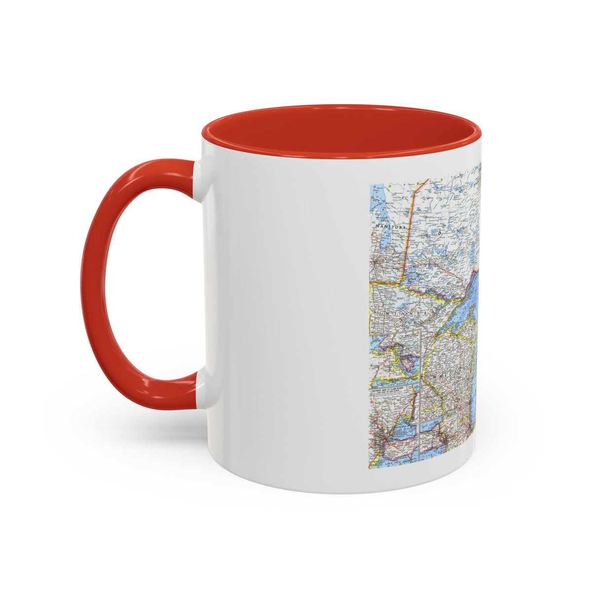 Canada - Central (1963) (Map) Accent Coffee Mug