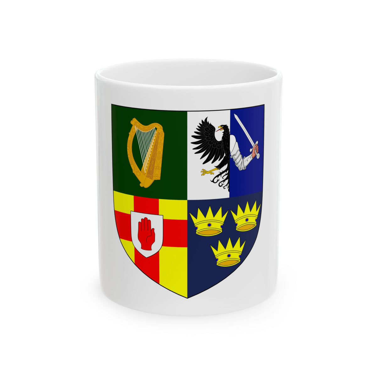 Provincial Arms of Ireland - White Coffee Mug