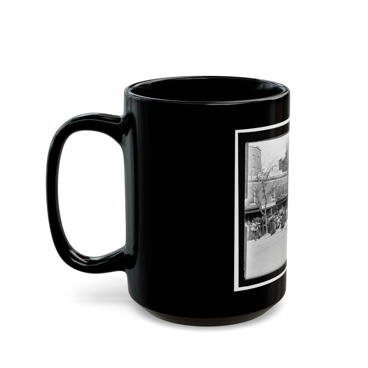 A Full Brass Band Composed Of Women, Heading One Of The Posts From The Dept. Of Pa. (U.S. Civil War) Black Coffee Mug