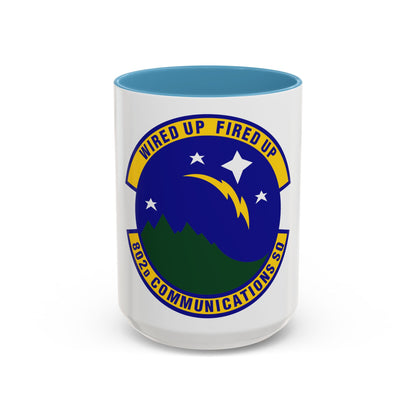 802d Communications Squadron (U.S. Air Force) Accent Coffee Mug