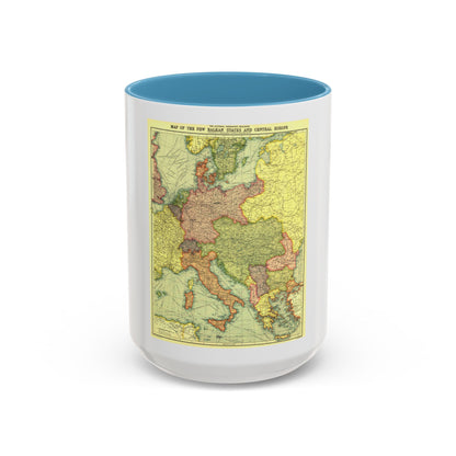 Europe, Central & the Balkan States (1915) (Map) Accent Coffee Mug