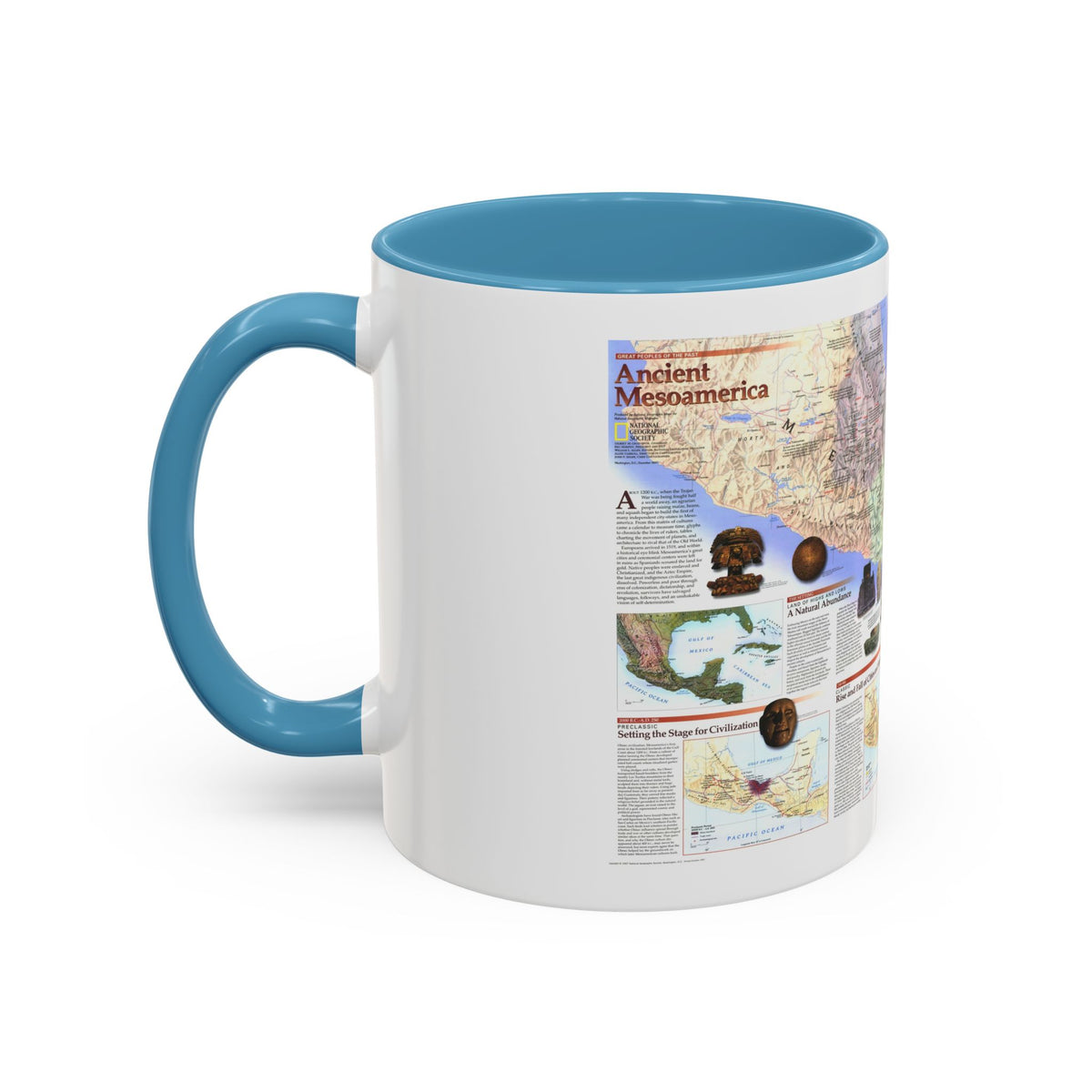 North America - Ancient Mesoamerica (1997) (Map) Accent Coffee Mug