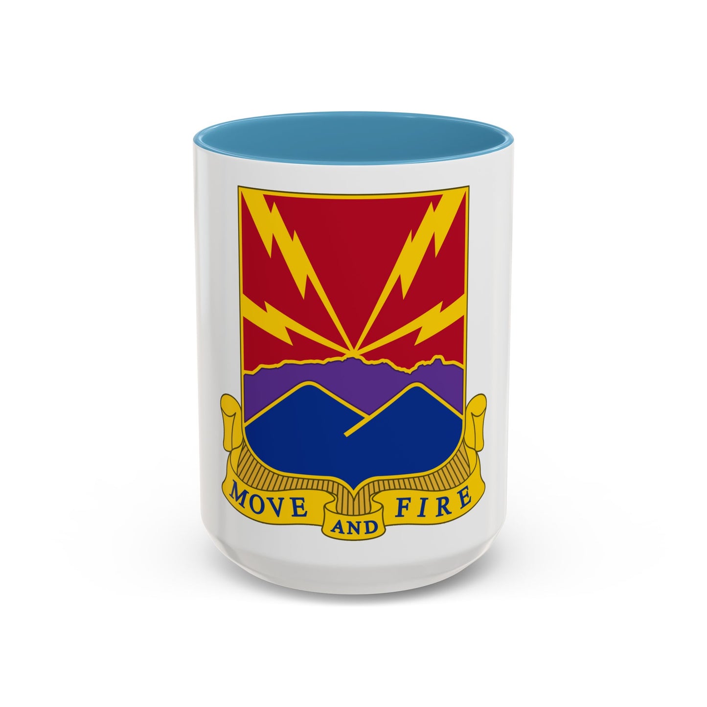 593rd Field Artillery Battalion (U.S. Army) Accent Coffee Mug