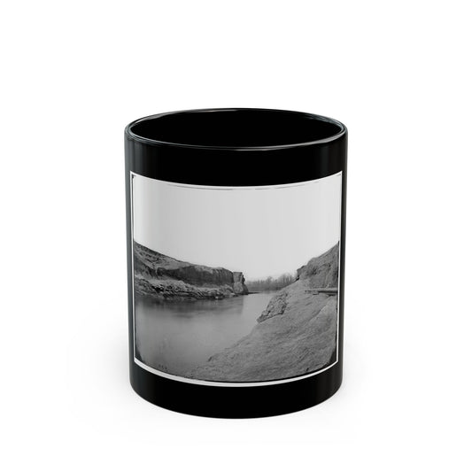 James River, Va. Another View Of The Dutch Gap Canal (U.S. Civil War) Black Coffee Mug