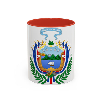 Coat of arms of Costa Rica (1848-1906) - Accent Coffee Mug