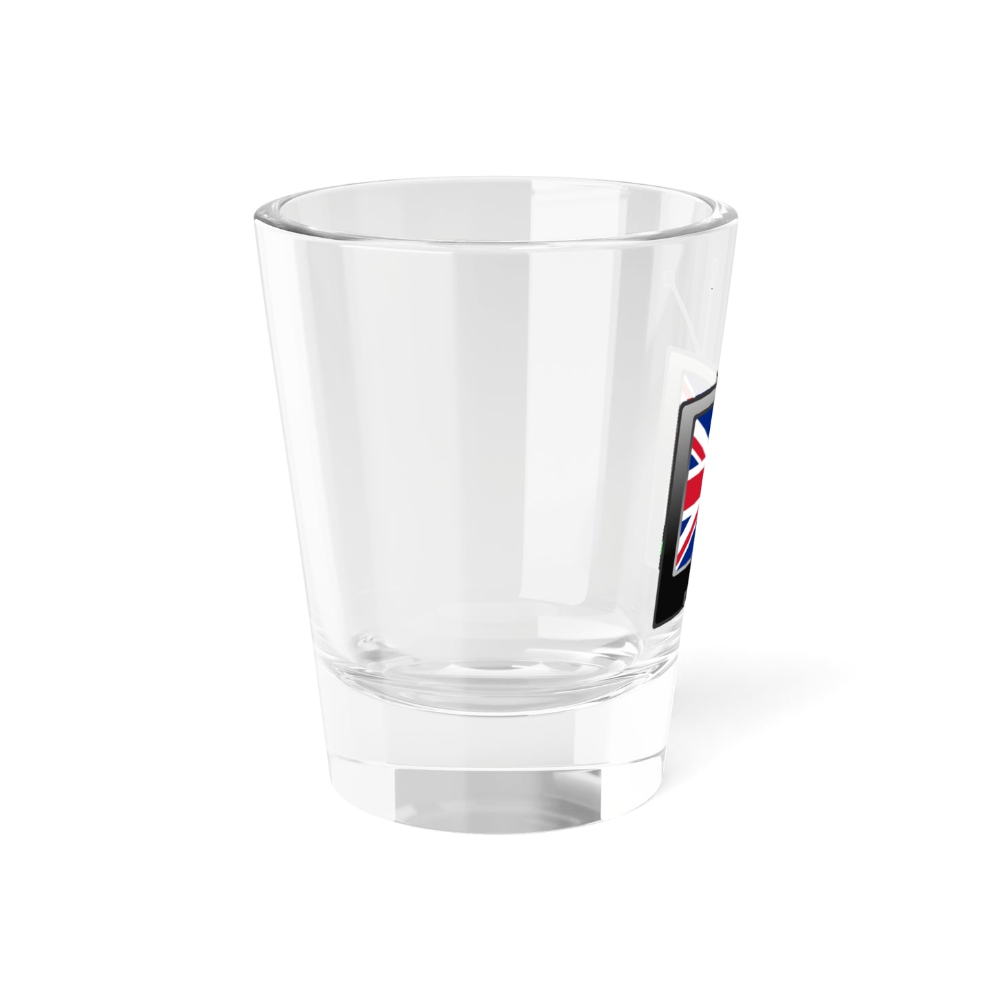 UK TV icon (United Kingdom) Shot Glass 1.5oz