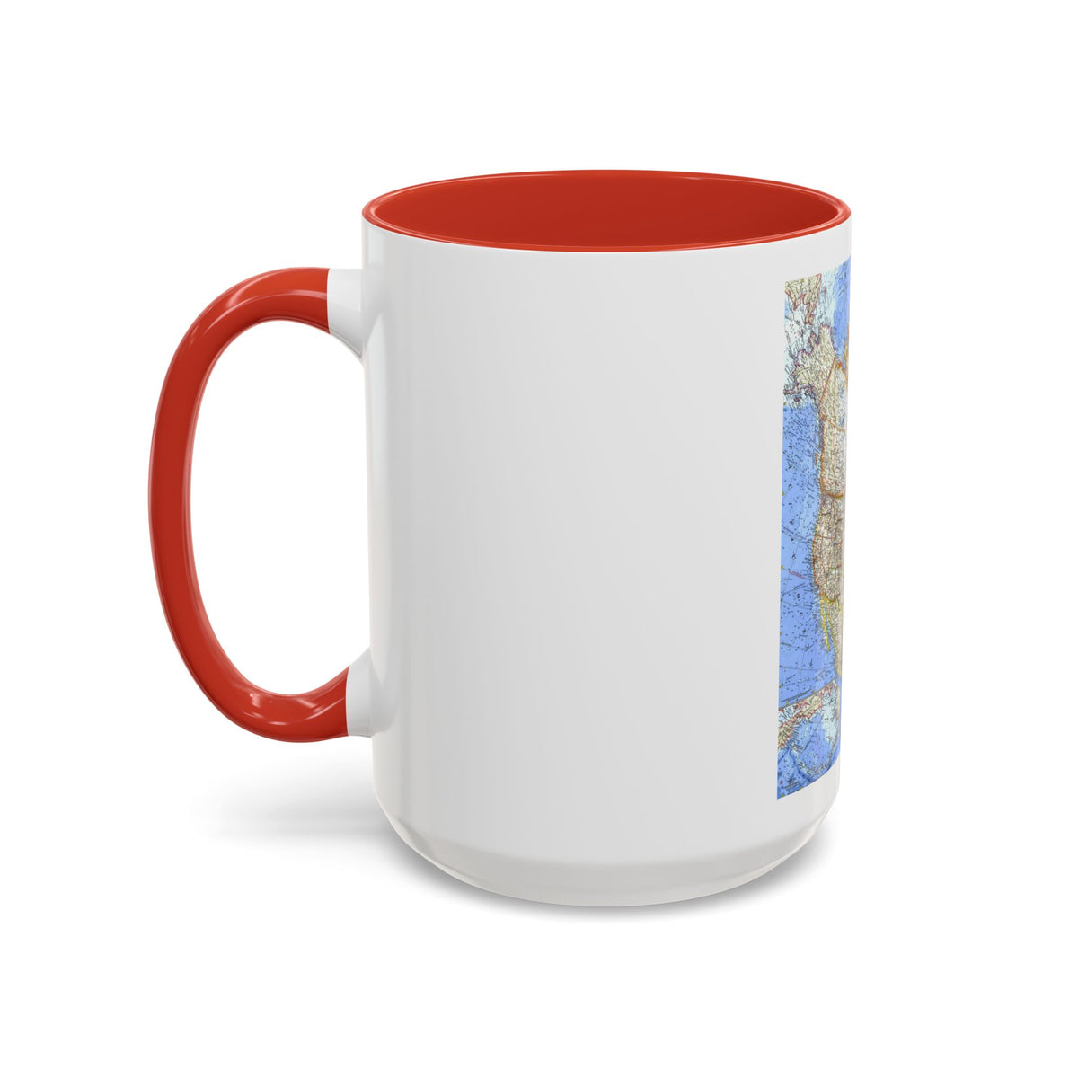 North America (1964) (Map) Accent Coffee Mug