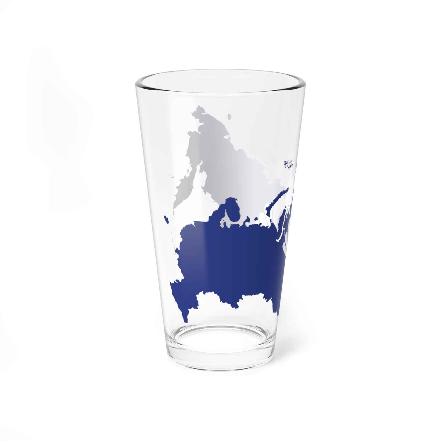 Flag-map of Russia CIS (Russia) Pint Glass 16oz
