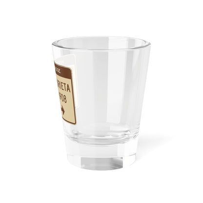 MUTCD-CA S29-2 (California) (Road Sign) Shot Glass 1.5oz