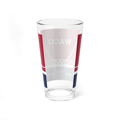 Flag of Waco, Texas - Pint Glass 16oz