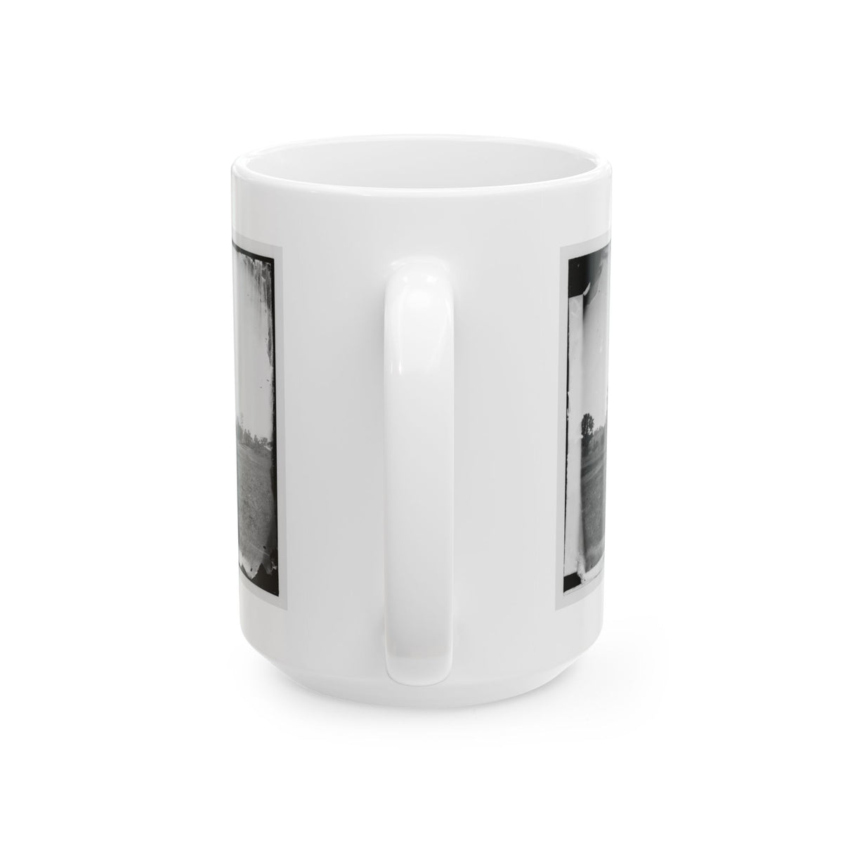 Cedar Mountain, Va. View Of Battlefield With The Mountain In The Distance (U.S. Civil War) White Coffee Mug
