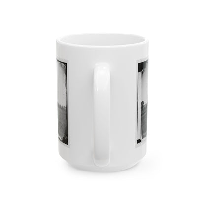 Cedar Mountain, Va. View Of Battlefield With The Mountain In The Distance (U.S. Civil War) White Coffee Mug