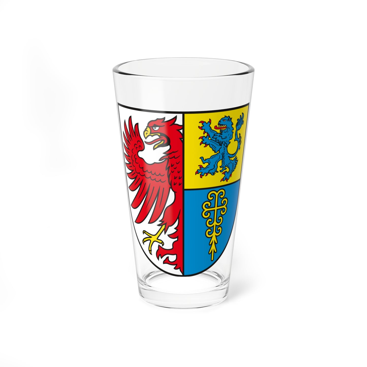 DE-ST 15-0-81 Altmarkkreis Salzwedel COA (Germany) (Coat of Arms) Pint Glass 16oz