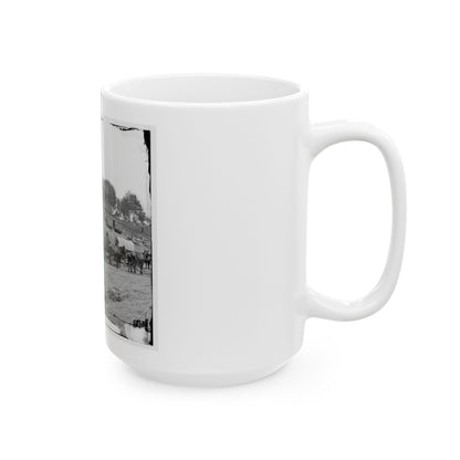 Savage Station, Va. Headquarters Of Gen. George B. Mcclellan On The Richmond & York River Railroad (U.S. Civil War) White Coffee Mug