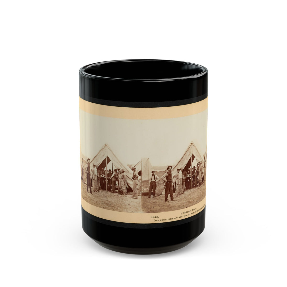 A Sutler's Tent (U.S. Civil War) Black Coffee Mug