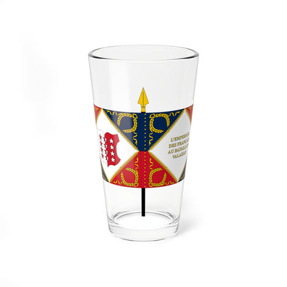 Drapeau du bataillon valaisan (Switzerland) Pint Glass 16oz