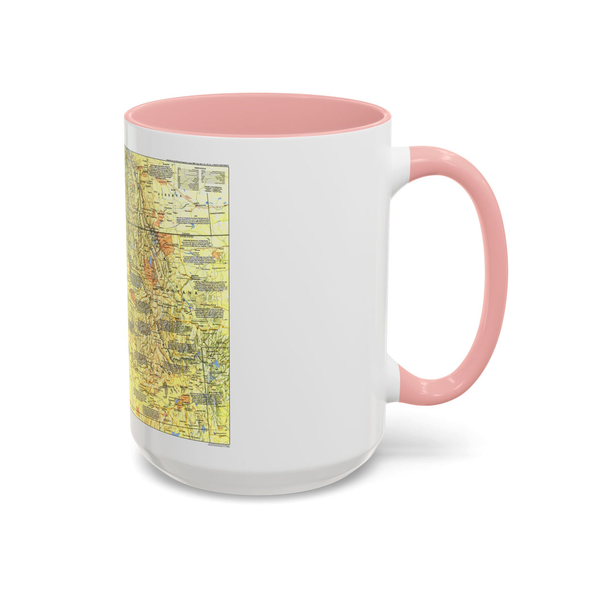 USA - Pacific Northwest 1 (1986) (Map) Accent Coffee Mug