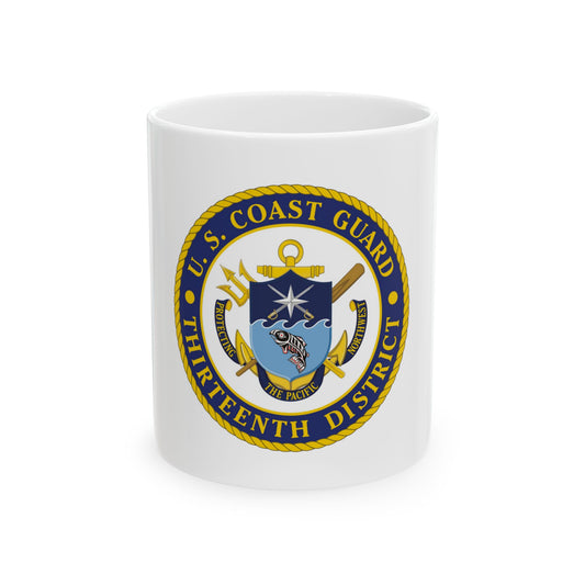 USCG Thirteenth District (U.S. Coast Guard) White Coffee Mug