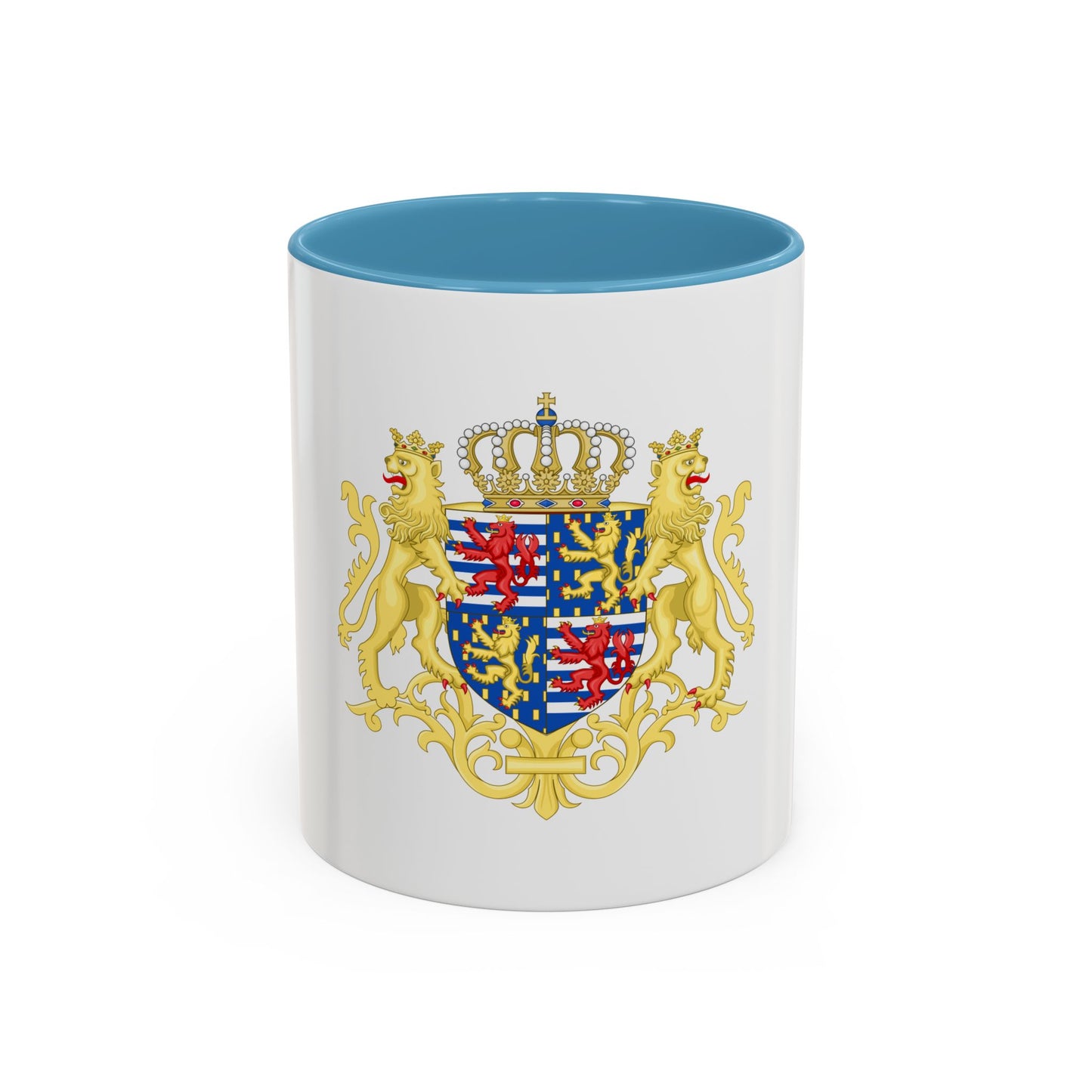 Middle coat of arms of the Grand Duke of Luxembourg (2000) - Accent Coffee Mug