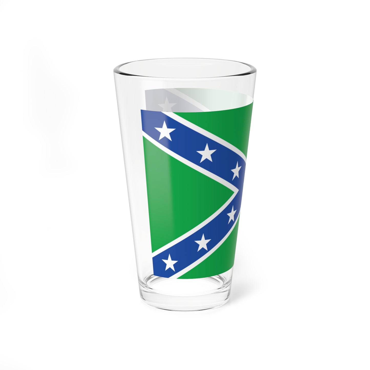 Vermont Rebel Flag (United States) Pint Glass 16oz