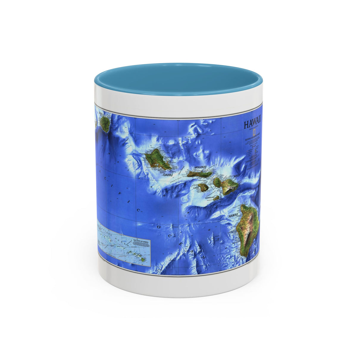 USA - Hawaii (1995) (Map) Accent Coffee Mug