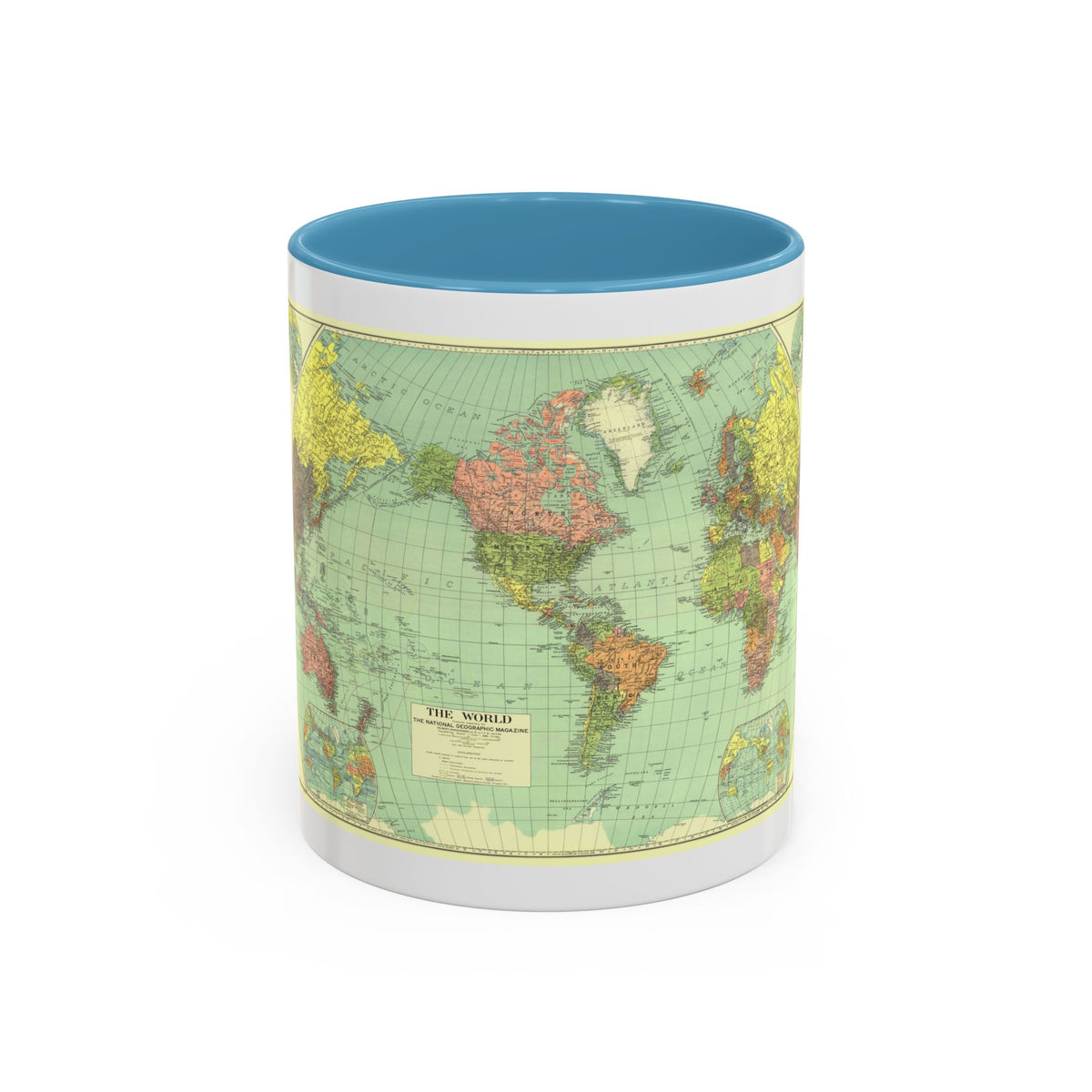 World Map (1932) (Map) Accent Coffee Mug
