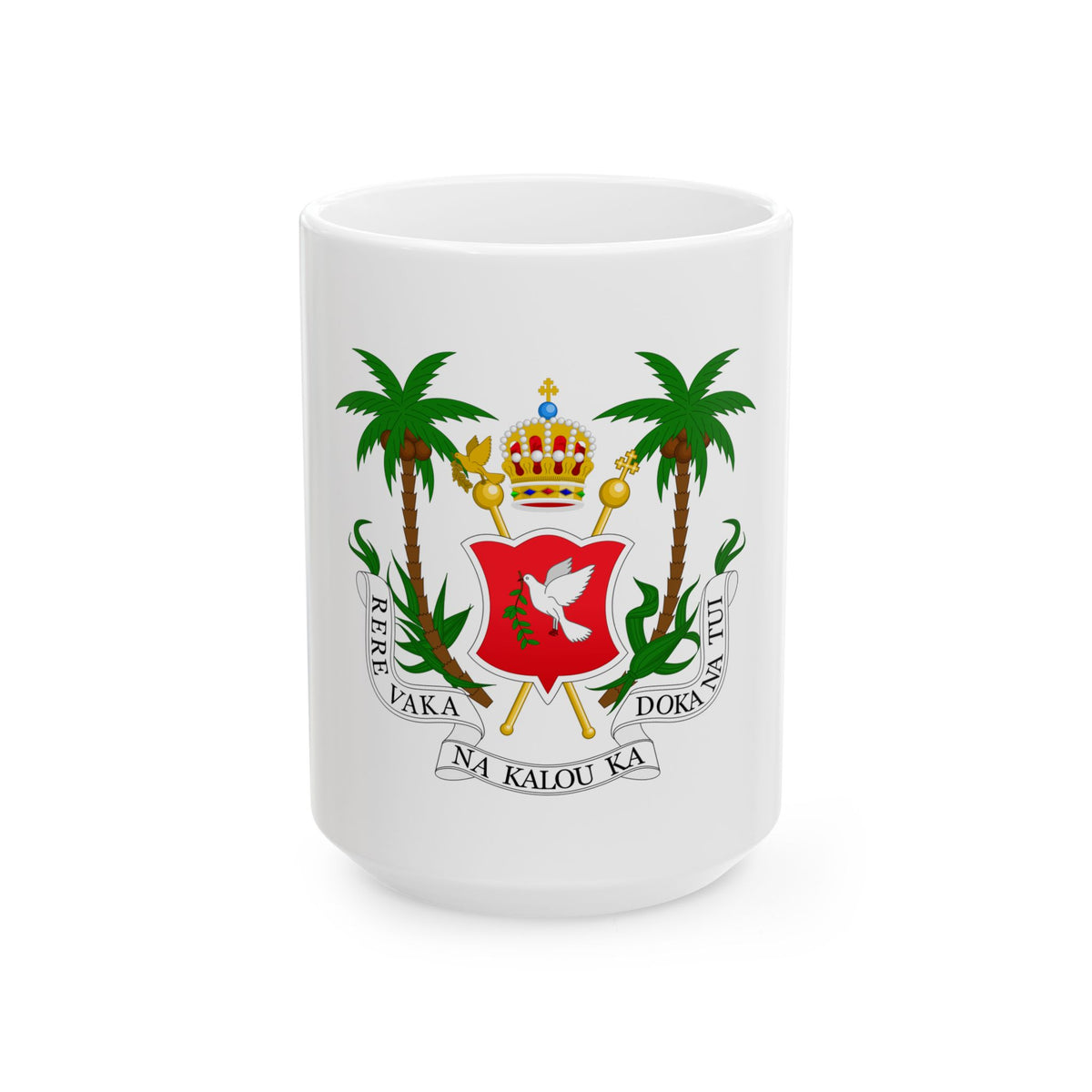 Coat of arms of the Kingdom of Fiji (1871-1874) - White Coffee Mug