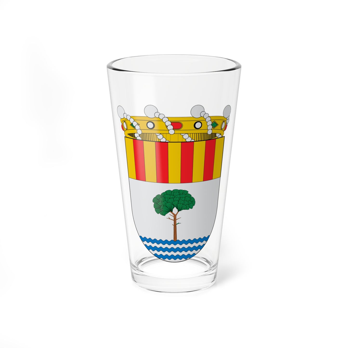Escudo de Alfàs del Pi 1965 (Spain) (Coat of Arms) Pint Glass 16oz