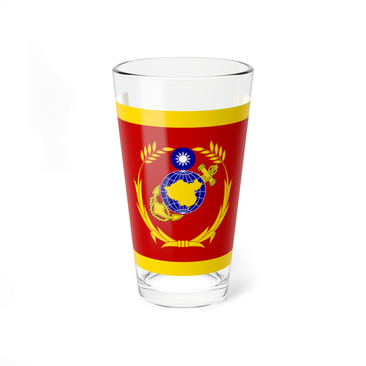 ROCMC Commanders Flag (China) Pint Glass 16oz