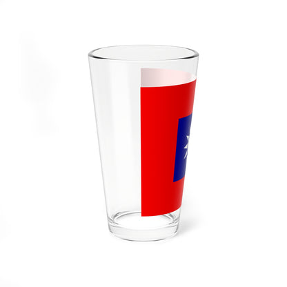 Republic of China Army Flag 1953 (China) Pint Glass 16oz