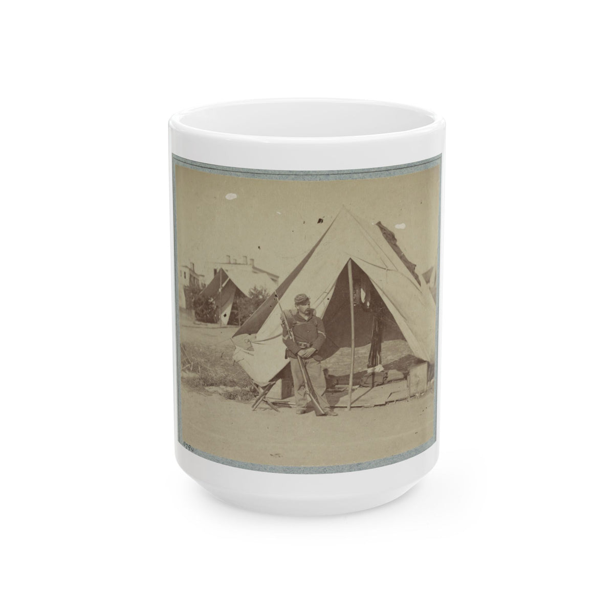 22d New York State Militia Near Harpers Ferry, Va., 1861 I.E.1862 001 (U.S. Civil War) White Coffee Mug