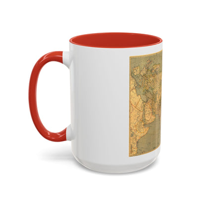 Asia and Adjacent Regions (1933) (Map) Accent Coffee Mug