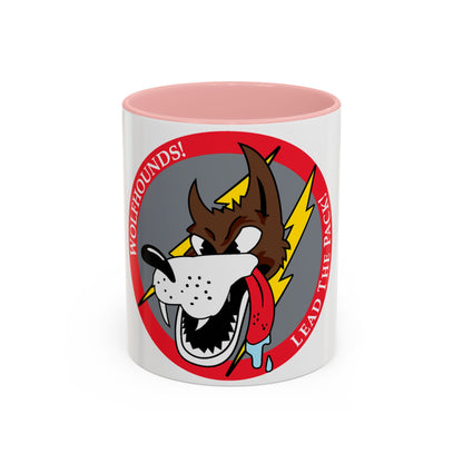 Tasse à café avec motif Red Wolfhound Patch (US Air Force)