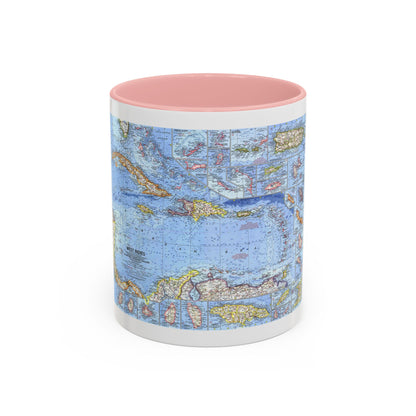 West Indies (1962) (Map) Accent Coffee Mug